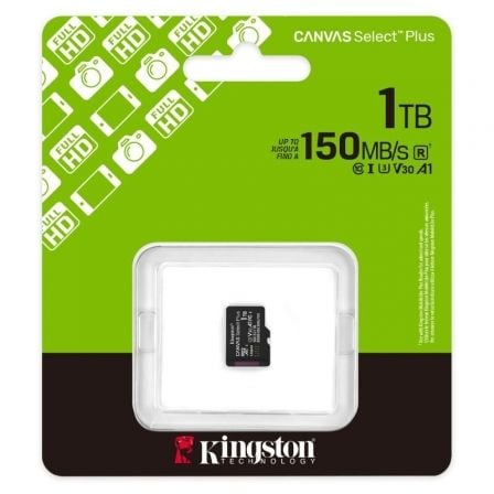 Tarjeta de Memoria Kingston CANVAS Select Plus 1TB microSD XC/ Clase 10/ 150MBs - Imagen 3