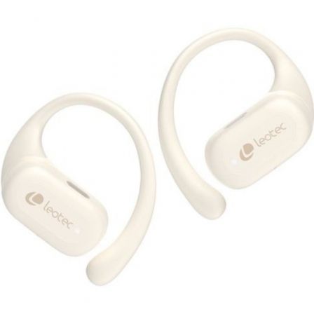 Auriculares Deportivos Bluetooth Leotec Open Air Zenith Sport con estuche de carga/ Autonomía 6.5h/ Beige - Imagen 4