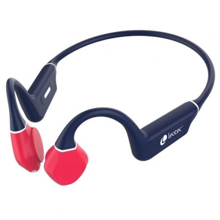 Auriculares Inalámbricos Deportivos de Conducción Ósea Leotec Osea Kuri/ con Micrófono/ Bluetooth/ Azules y Rojos - Imagen 4