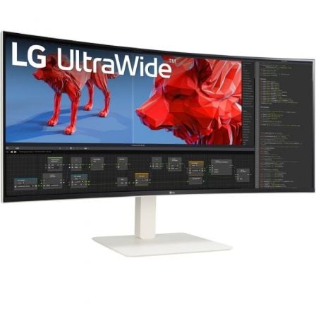 Monitor Profesional Ultrapanorámico Curvo LG 38BR85QC-W 38"/ WQHD+/ Multimedia/ Regulable en altura/ Blanco - Imagen 3