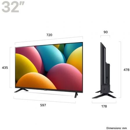 Televisor LG 32LR60006LA 32"/ Full HD/ Smart TV/ WiFi - Imagen 2