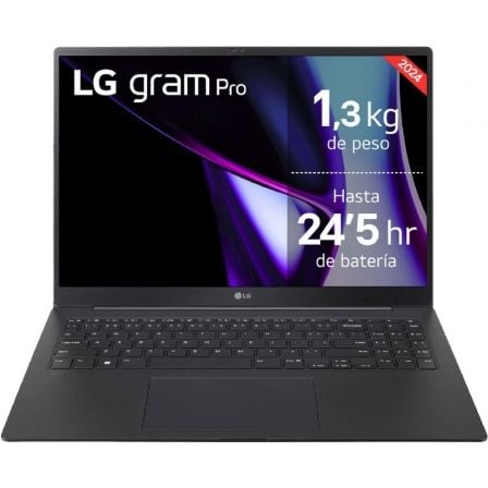 Portátil LG Gram Pro 16ZD90SP-A.AX78B Intel Core Ultra 7-155H/ 32GB/ 1TB SSD/ GeForce RTX 3050/ 16″/ Sin Sistema Operativo