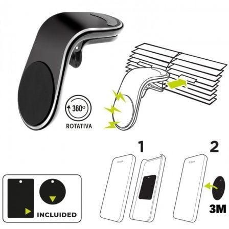 Soporte de Smartphone para Coche Muvit MCCHL0007 - Imagen 3