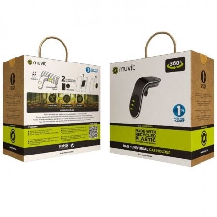 Soporte de Smartphone para Coche Muvit MCCHL0007 - Imagen 5
