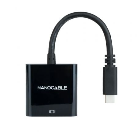Conversor Nanocable 10.16.4102-BK/ USB Tipo-C Macho - HDMI Hembra/ 15cm/ Negro - Imagen 2
