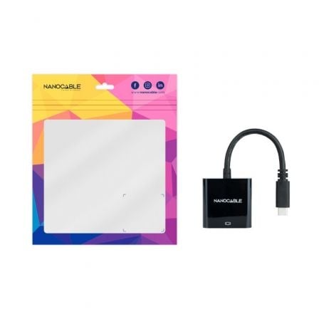Conversor Nanocable 10.16.4102-BK/ USB Tipo-C Macho - HDMI Hembra/ 15cm/ Negro - Imagen 5