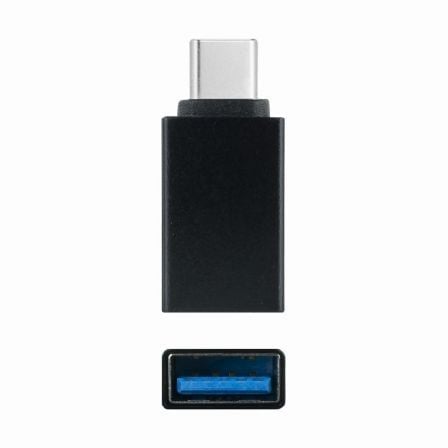 Adaptador USB 3.1 Nanocable 10.02.0010/ USB Hembra – USB Tipo-C Macho