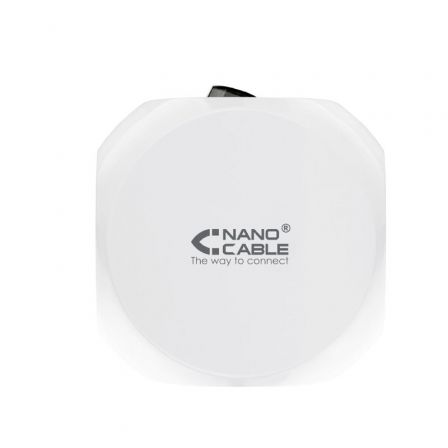 Regleta Nanocable 10.37.0001/ 3 Tomas de corriente/ 2 USB - 2 USB Tipo-C/ Cable 1.4m/ Blanca - Imagen 4