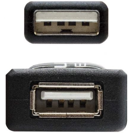 Cable Alargador USB 2.0 Nanocable 10.01.0213/ USB Macho - USB Hembra/ 15m/ Negro - Imagen 3