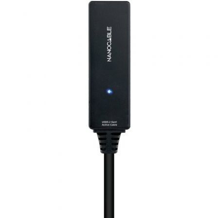 Cable Alargador USB Tipo-C 3.2 con Amplificador Nanocable 10.01.1311/ USB Tipo-C Macho - USB Tipo-C Hembra/ 5m/ Negro - Imagen 3