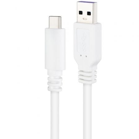 Cable USB 2.0 Nanocable 10.01.2101-L150-W/ USB Tipo-C Macho - USB Macho/ 480Mbps/ 1.5m/ Blanco - Imagen 3