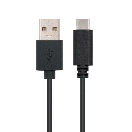 Cable USB 2.0 Nanocable 10.01.2101/ USB Tipo-C Macho - USB Macho/ 480Mbps/ 1m/ Negro - Imagen 2