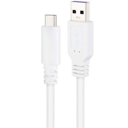 Cable USB 2.0 Nanocable 10.01.2102-W/ USB Tipo-C Macho - USB Macho/ 480Mbps/ 2m/ Blanco - Imagen 3
