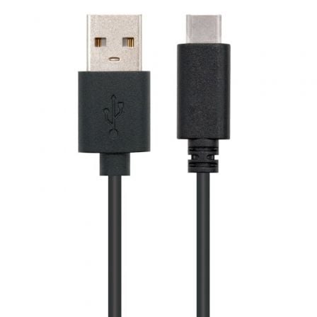 Cable USB 2.0 Nanocable 10.01.2103/ USB Macho - USB Tipo-C Macho/ 480Mbps/ 3m/ Negro - Imagen 2