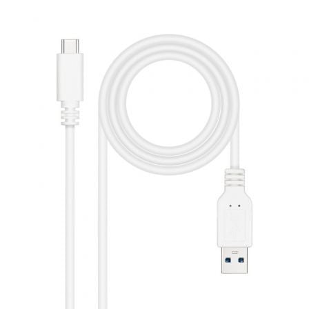 Cable USB 3.1 Tipo-C Nanocable 10.01.4001-L150-W/ USB Tipo-C Macho - USB Macho/ 10Gbps/ 1.5m/ Blanco - Imagen 2