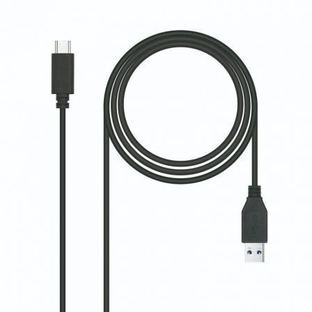 Cable USB 3.1 Tipo-C Nanocable 10.01.4001-L150/ USB Tipo-C Macho - USB Macho/ 10Gbps/ 1.5m/ Negro