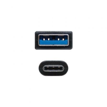 Cable USB 3.1 Nanocable 10.01.4001/ USB Tipo-C Macho - USB Macho/ 1m/ Negro - Imagen 2