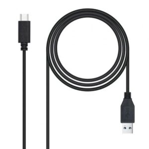 Cable USB 3.1 Tipo-C Nanocable 10.01.4002/ USB Tipo-C Macho - USB Macho/ 10Gbps/ 2m/ Negro