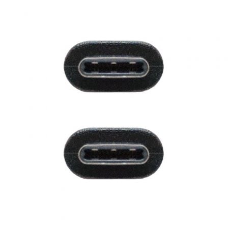 Cable USB 3.1 Nanocable 10.01.4101/ USB Tipo-C Macho - USB Tipo-C Macho/ 1m/ Negro - Imagen 3