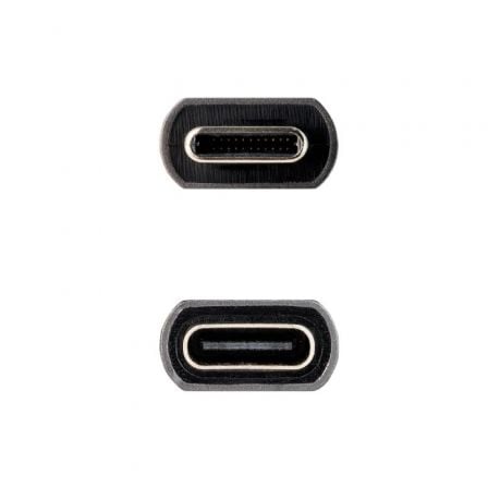 Cable Alargador USB 3.2 Nanocable 10.01.4402/ USB Tipo-C Macho - USB Tipo-C Hembra/ 2m/ Negro - Imagen 4