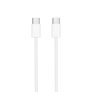 Cable USB 2.0 Tipo-C Nanocable 10.01.6001-CO/ USB Tipo-C Macho - USB Tipo-C Macho/ Hasta 60W/ 480Mbps/ 1m/ Blanco