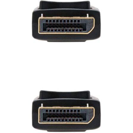 Cable DisplayPort 1.2 4K Nanocable 10.15.2303/ DisplayPort Macho - DisplayPort Macho/ 3m/ Negro - Imagen 3