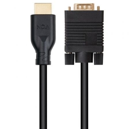 Cable Conversor Nanocable 10.15.4602/ VGA Macho - HDMI 8K Macho/ 1.8m/ Negro - Imagen 2