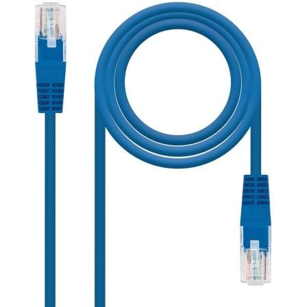 Cable de Red RJ45 UTP Nanocable 10.20.0400-BL Cat.6/ 50cm/ Azul - Imagen 2