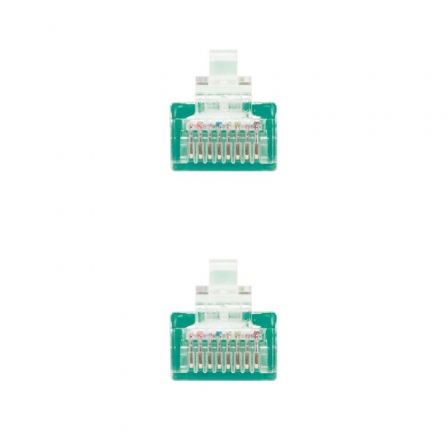 Cable de Red RJ45 UTP Nanocable 10.20.0400-L25-GR Cat.6/ 25cm/ Verde - Imagen 3