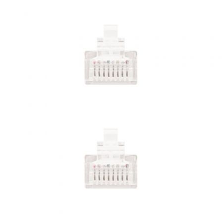 Cable de Red RJ45 UTP Nanocable 10.20.0400-L25-W Cat.6/ 25cm/ Blanco - Imagen 3
