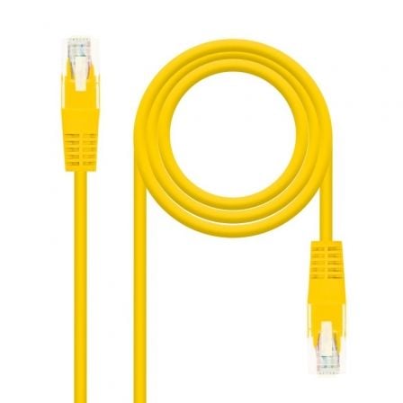 Cable de Red RJ45 UTP Nanocable 10.20.0400-L25-Y Cat.6/ 25cm/ Amarillo - Imagen 2
