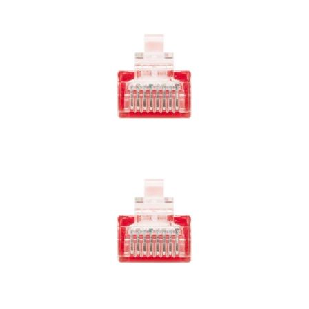 Cable de Red RJ45 UTP Nanocable 10.20.0400-R Cat.6/ 50cm/ Rojo - Imagen 3