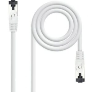 Cable de Red RJ45 SSTP Nanocable 10.20.2000-L25-W Cat.8.1/ 25cm/ Blanco