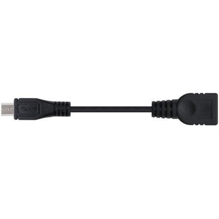 Cable USB 2.0 Nanocable 10.01.3500/ MicroUSB Macho - USB Hembra/ 15cm/ Negro - Imagen 2