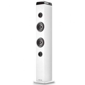 Torre de Sonido con Bluetooth NGS SKY CHARM PRO/ 80W/ 2.0/ Blanca