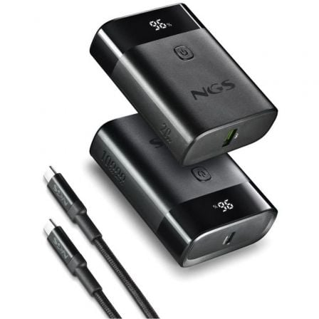 Powerbank 10000mAh NGS TWIX10/ 22.5W/ Negra - Imagen 3