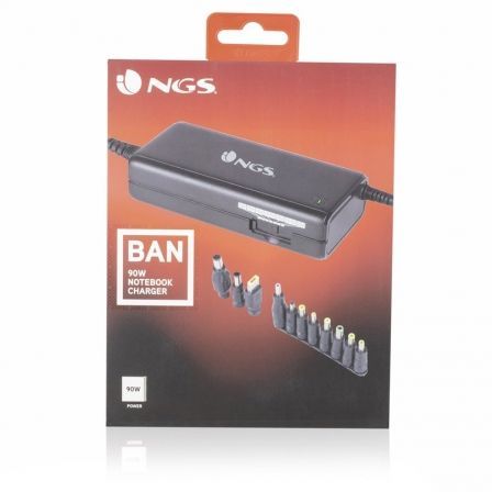 Cargador de Portátil NGS BAN/ 90W/ Manual/ 11 Conectores/ Voltaje 12-20V - Imagen 3