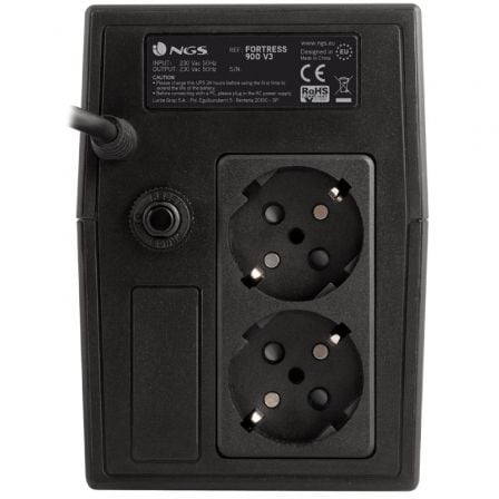 SAI Offline NGS Fortress 900 V3/ 600VA/ 2 Salidas/ Formato Torre - Imagen 3