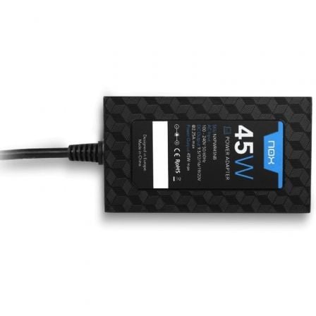 Cargador de Portátil Nox 45W/ 45W/ Automático/ 9 Conectores/ Voltaje 9-20V - Imagen 2
