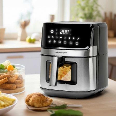 Freidora por Aire Airfryer / Sin Aceite Orbegozo FDR 6520/ 1700W/ Capacidad 6.5L - Imagen 4