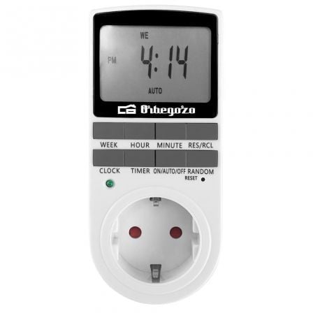Programador de Enchufe Orbegozo PG 25/ Potencia Máxima 3680W - Imagen 2
