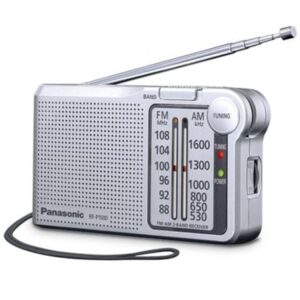 Radio Portátil Panasonic RF-P150D/ con Batería/ a Pilas/ Plateada