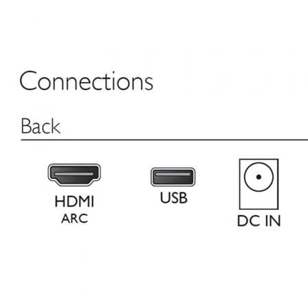 Barra de Sonido con Bluetooth Philips TAB4000/10/ 60W/ 2.0/ Negra - Imagen 5