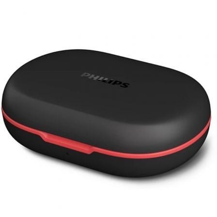 Auriculares Deportivos Bluetooth Philips TAA6709BK con estuche de carga/ Autonomía 7h/ Negros y Rojos - Imagen 4