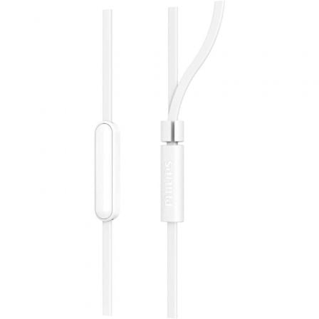 Auriculares Intrauditivos Philips TAE1105WT/ con Micrófono/ Jack 3.5/ Blancos - Imagen 3
