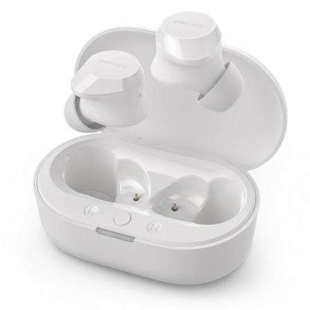 Auriculares Bluetooth Philips TAT1209 con estuche de carga/ Autonomía 6h/ Blancos - Imagen 4