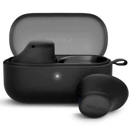 Auriculares Bluetooth Philips TAT2149 con estuche de carga/ Autonomía 6h/ Negros - Imagen 2