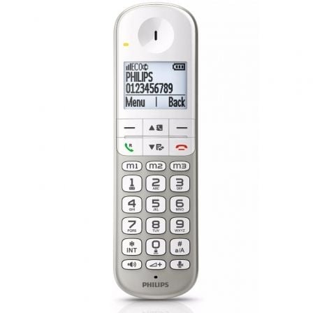 Teléfono Inalámbrico Philips XL4901S/23/ Plata y Blanco - Imagen 3