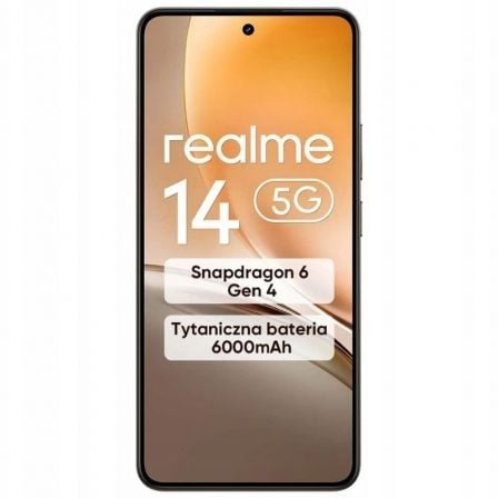 Smartphone Realme 14 8GB/ 256GB/ 6.74"/ 5G/ Marrón Titanio - Imagen 2