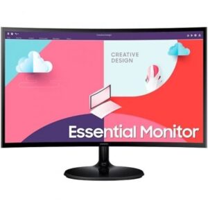 Monitor Profesional Curvo Samsung Essential Monitor S36C S27C364EAU/ 27"/ Full HD/ Negro